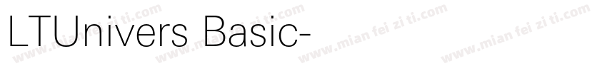 LTUnivers Basic字体转换
